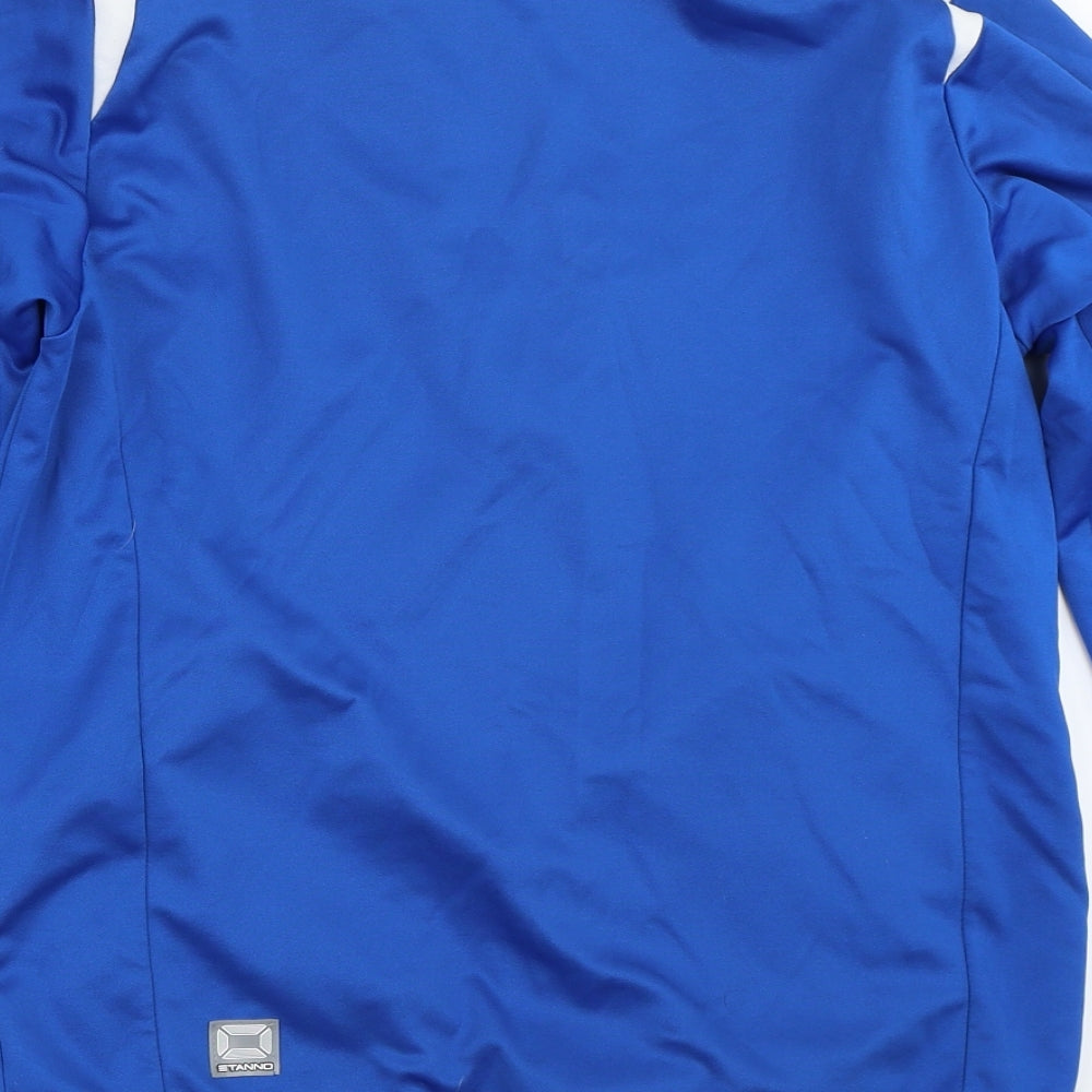 Stanno Mens Blue Henley Sweatshirt Size S
