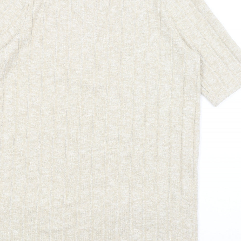 F&F Womens Beige Vest Jumper Size 14