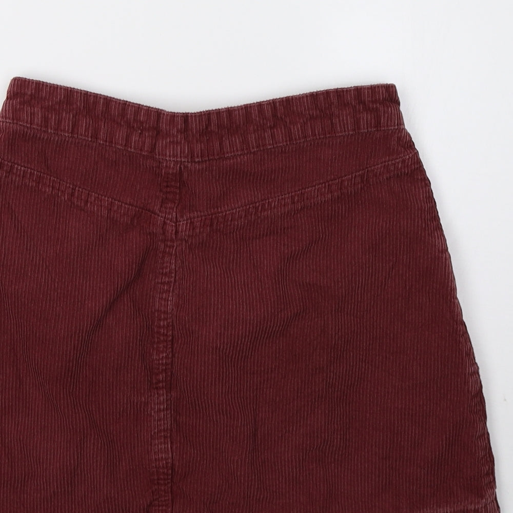 Denim & Co. Womens Pink A-Line Skirt Size 8