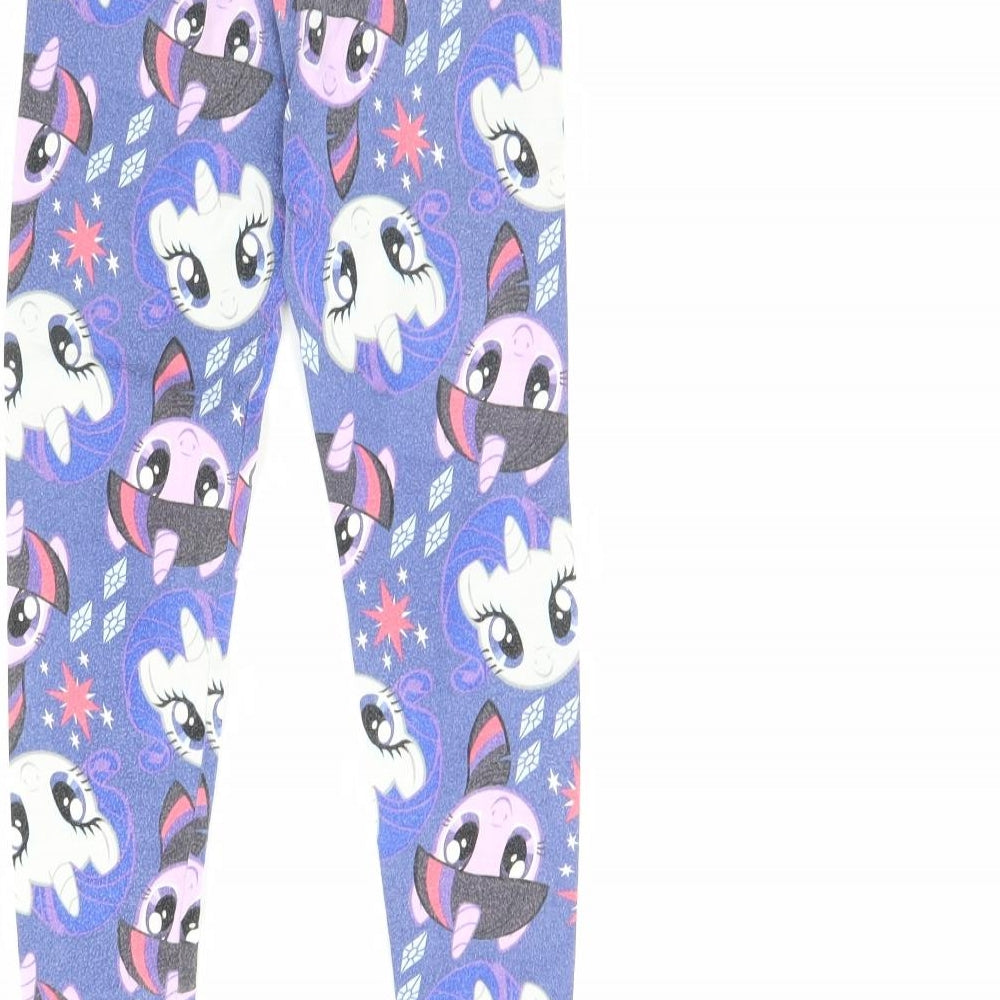 TU Girls Blue Solid Cami Pyjama Pants Size 7 Years