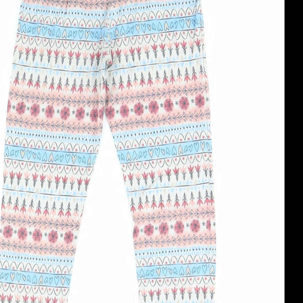 Nutmeg Girls Multicoloured Striped Cami Pyjama Pants Size 8 Years