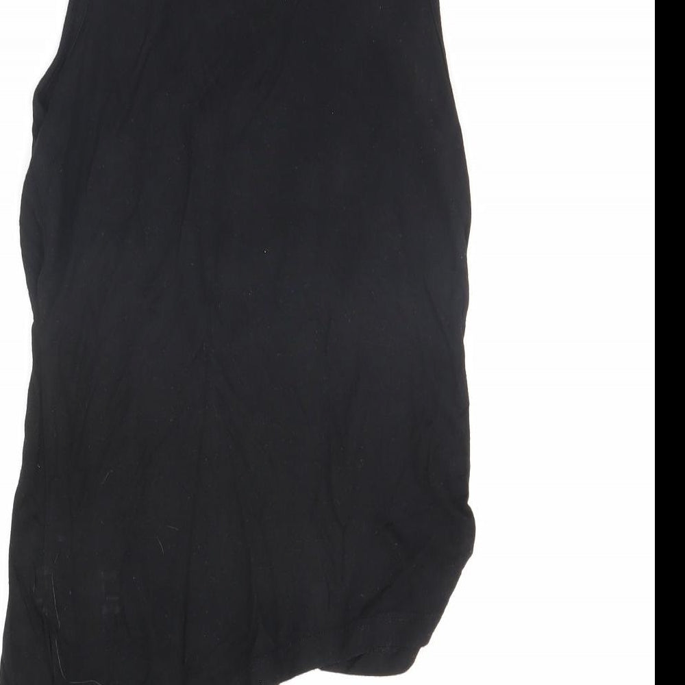 Bravado Girls Black Basic Tank Size 9 Years - Unicorn