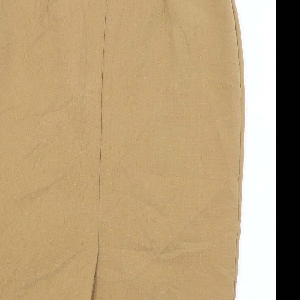 Preworn Womens Beige Straight & Pencil Skirt Size 30