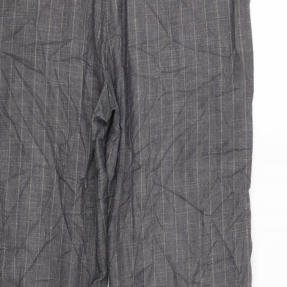Princples Womens Grey Check Trousers Size 32 L27 in
