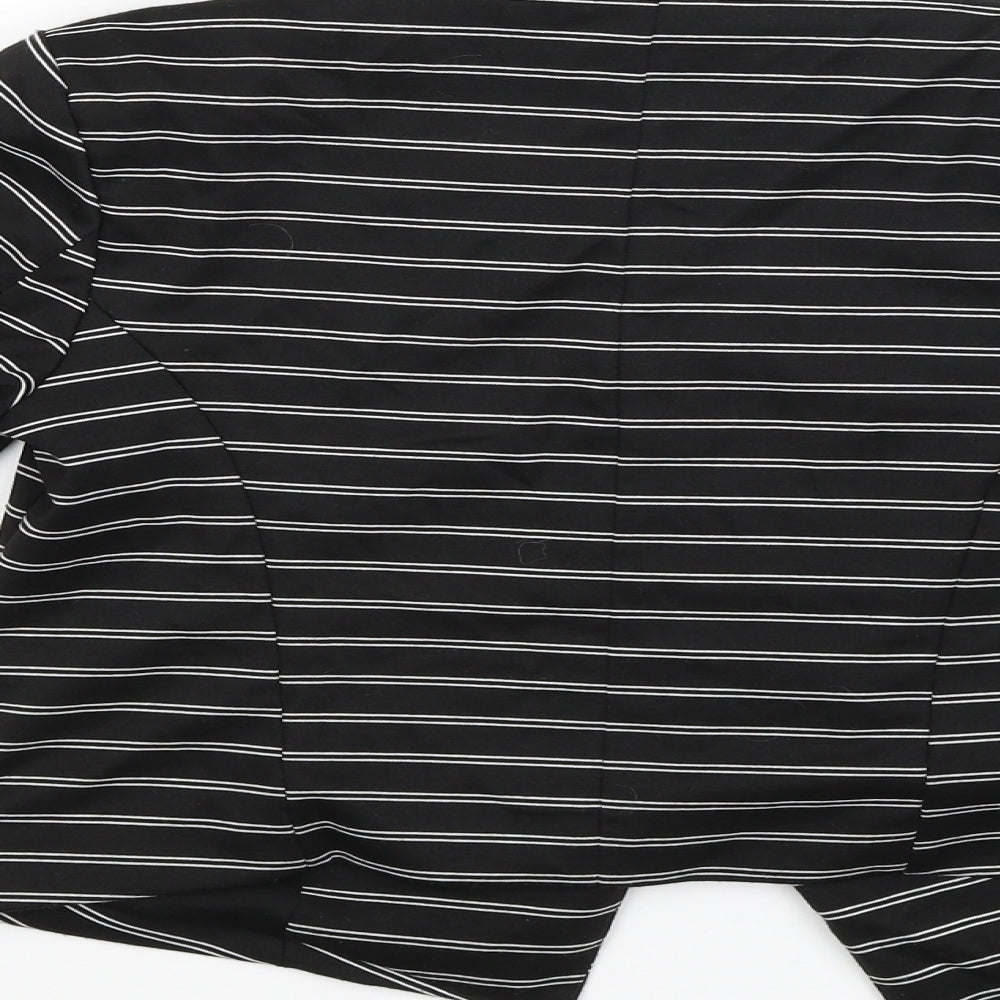 Atmosphere Womens Black Striped Jacket Size 10