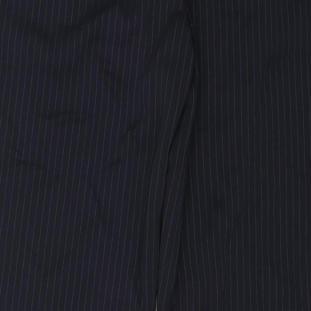 NEXT Womens Blue Striped Dress Pants Trousers Size 16 L29 in