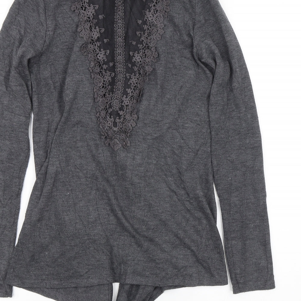Preworn Womens Grey Cardigan Jumper Size S
