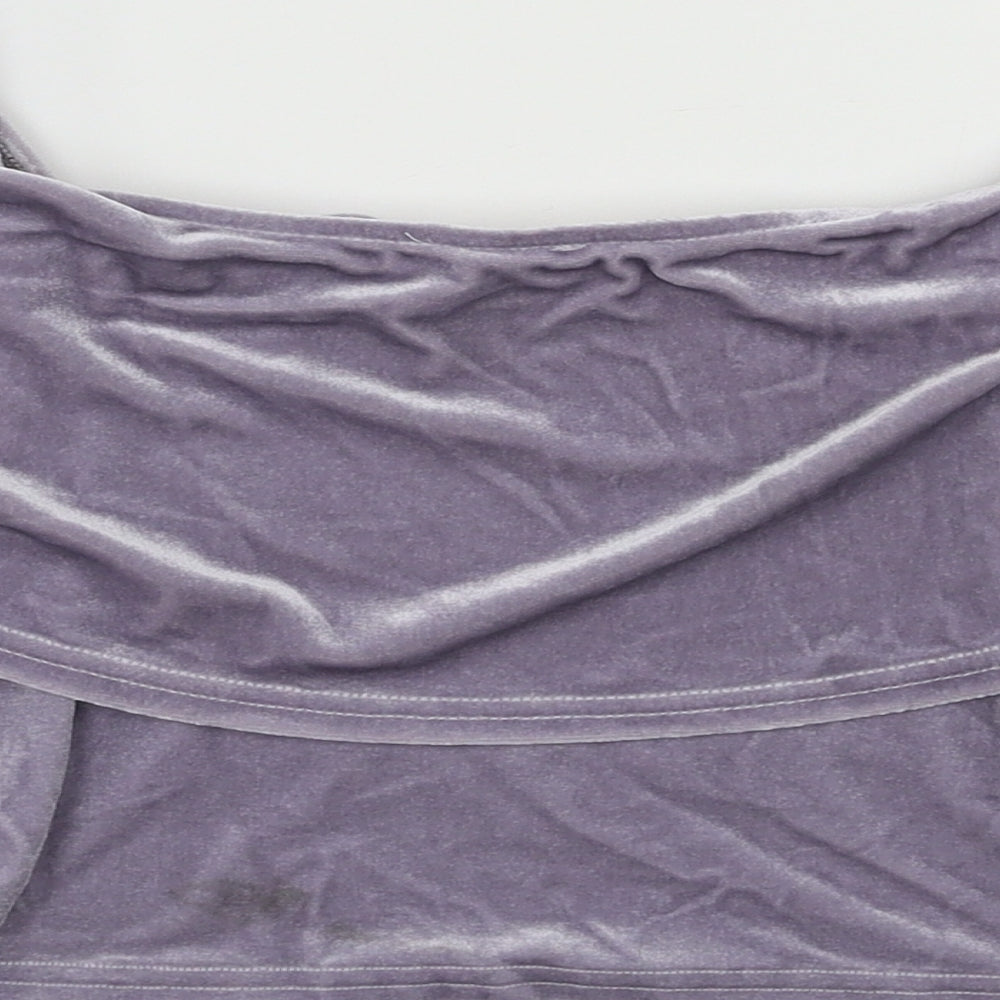 River Island Womens Grey Cropped Blouse Size 6