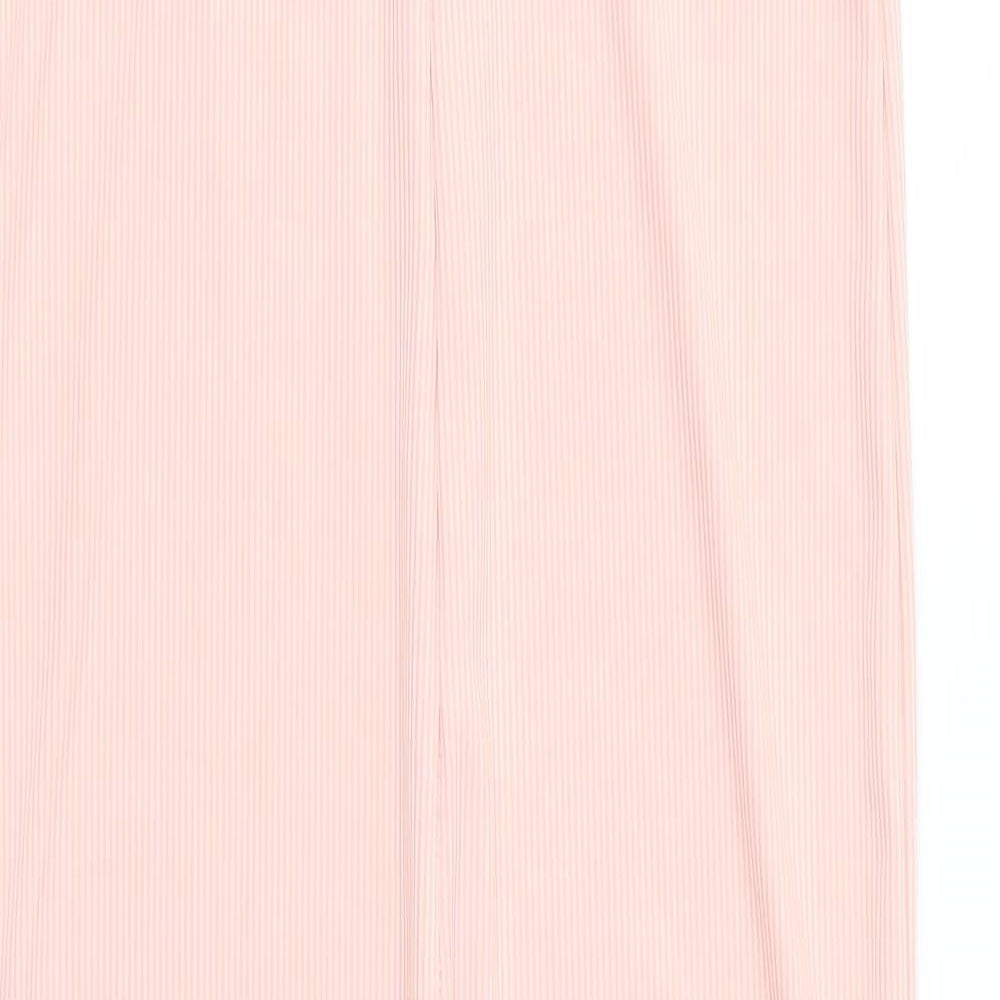 Giorgia Womens Pink Striped Trousers One-Piece Size M