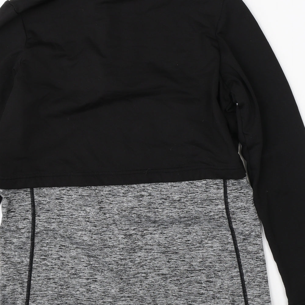 River Island Womens Black Full Zip Jumper Size 8
