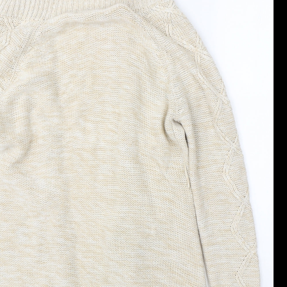 Ad Woman Womens Beige Cardigan Jumper Size L