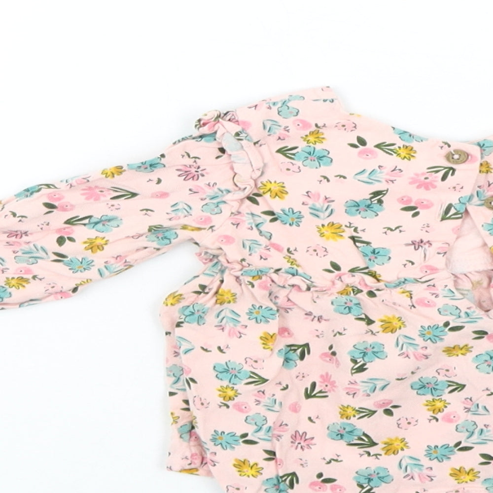 Primark Girls Pink Floral Shift Size 6-9 Months