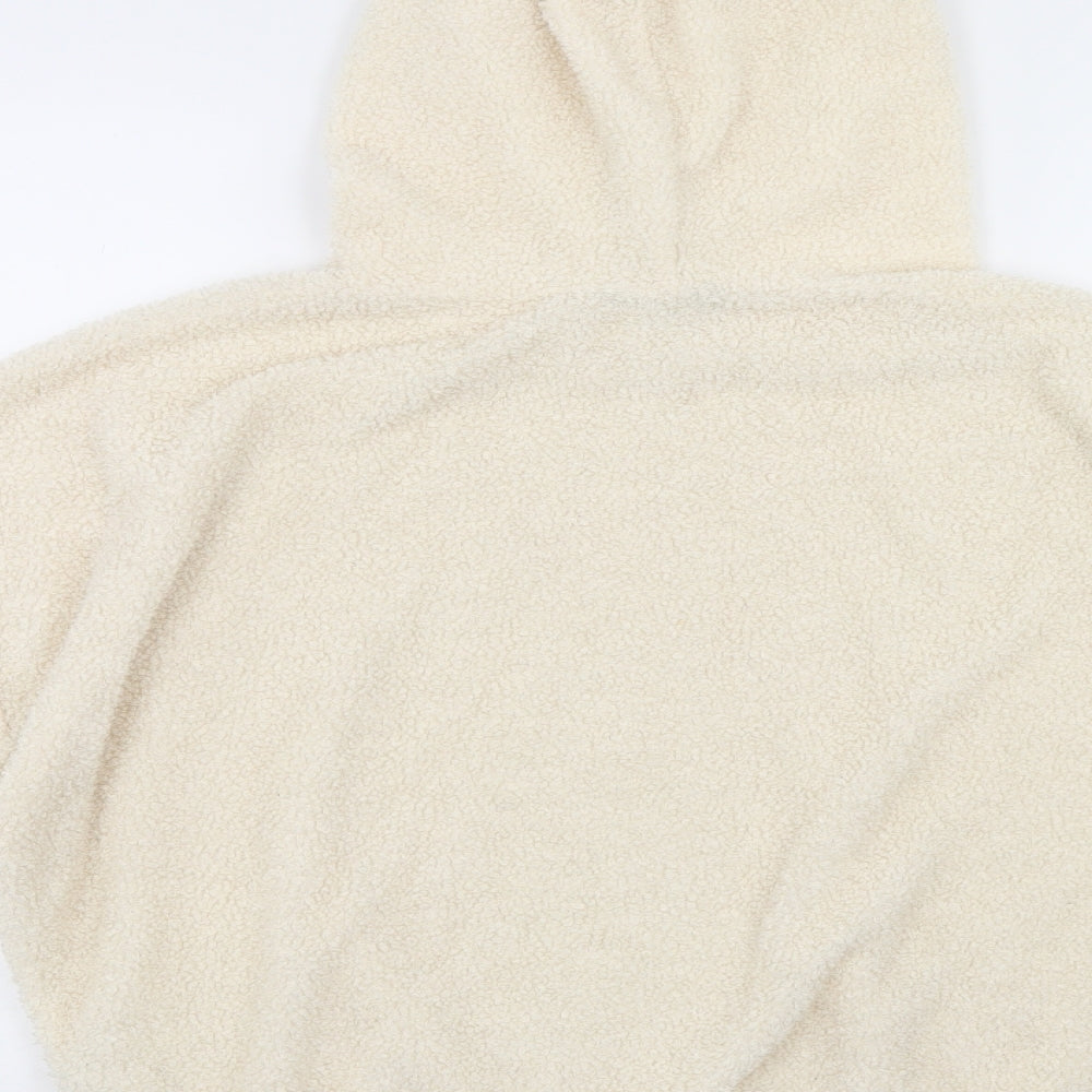New Look Womens Ivory Pullover Hoodie Size 8