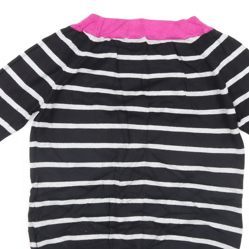M&Co Womens Multicoloured Striped Pullover Jumper Size 10