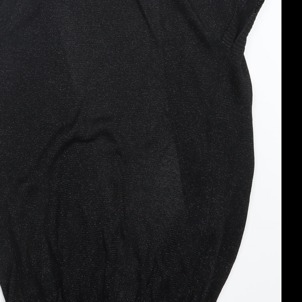 Warehouse Womens Black Cardigan Jumper Size 6
