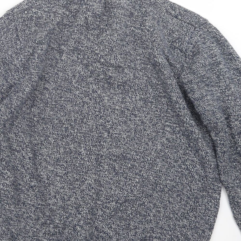 Cedarwood State Mens Blue Knit Pullover Sweatshirt Size M