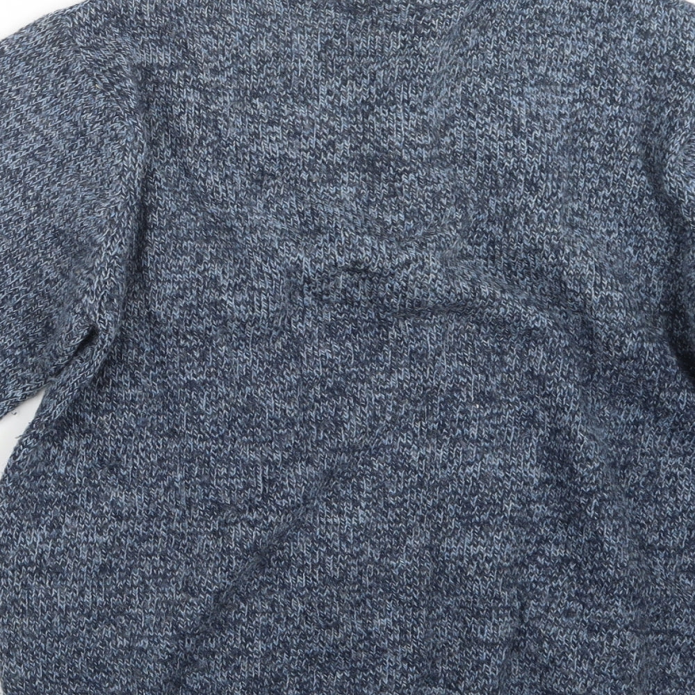 EWM Mens Blue Knit Pullover Sweatshirt Size S