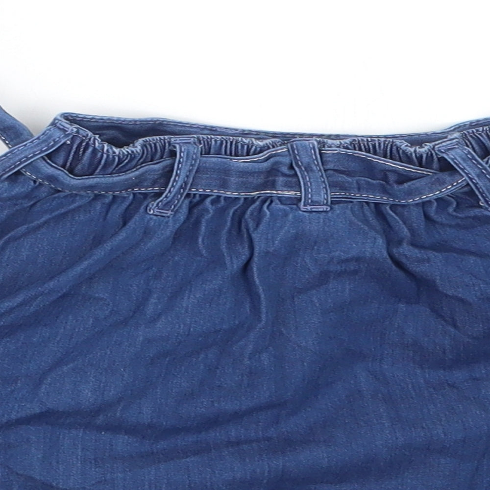 Next Girls Blue A-Line Skirt Size 12-18 Months