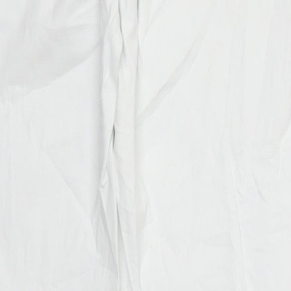 Denim Co Womens White Denim Skinny Jeans Size 12 L28 in