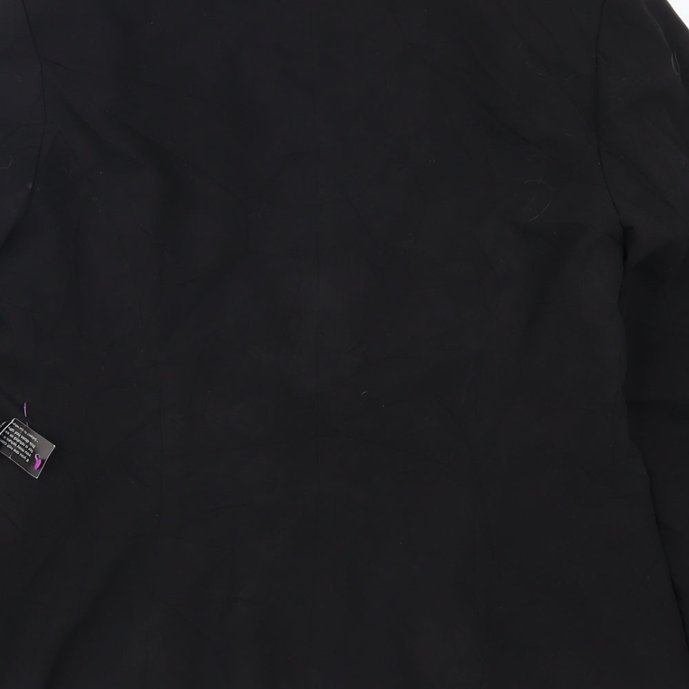 Brand and care label for Principles women’s black jacket suit jacket, size UK 12
