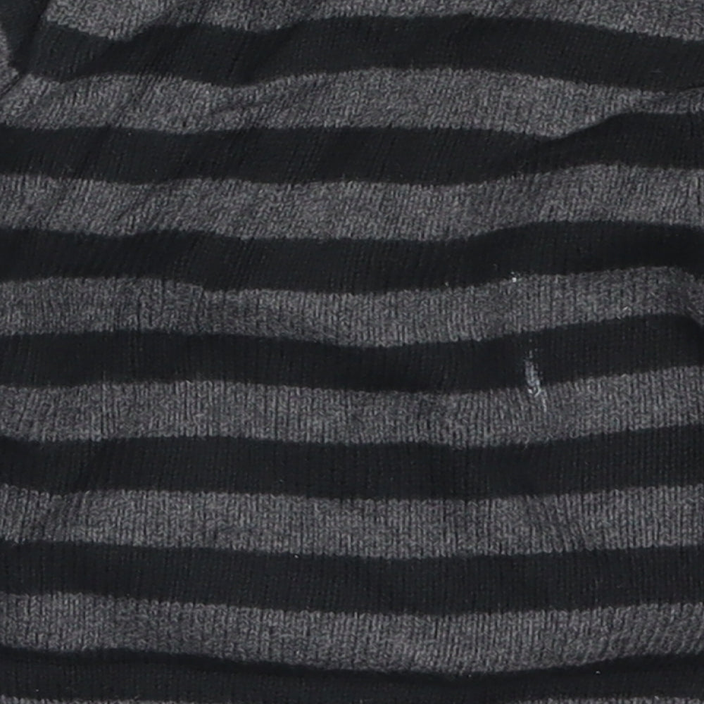 Gap Boys Grey Striped Cardigan Jumper Size 6-9 Months