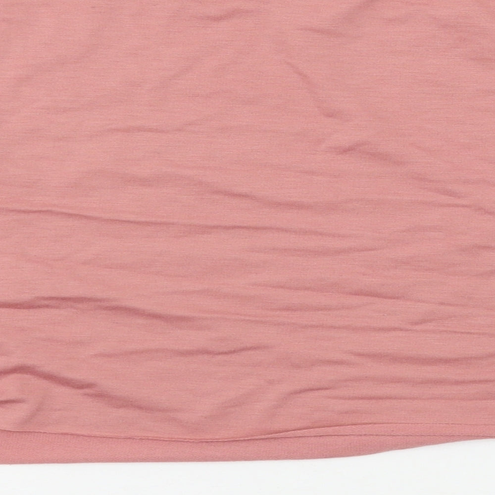 SheIn Womens Pink Jersey Pullover Sweatshirt Size L
