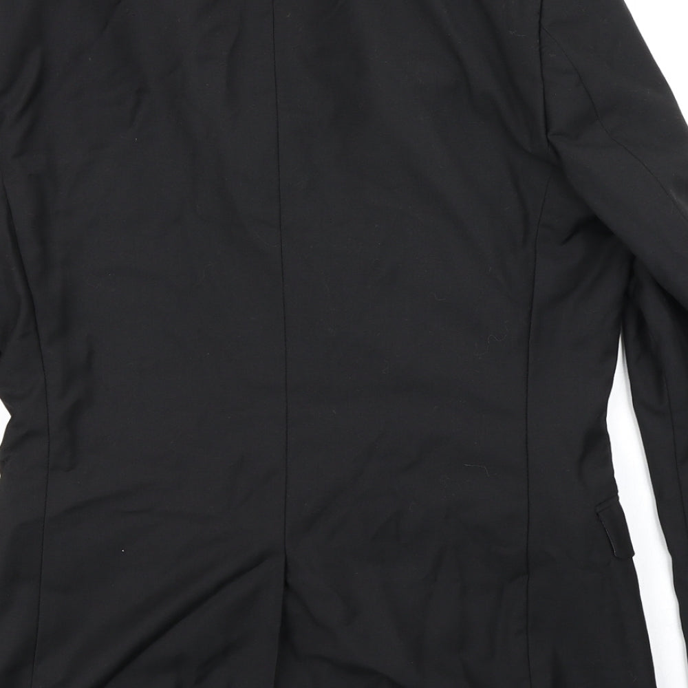 Topman Mens Black Jacket Blazer Size 36