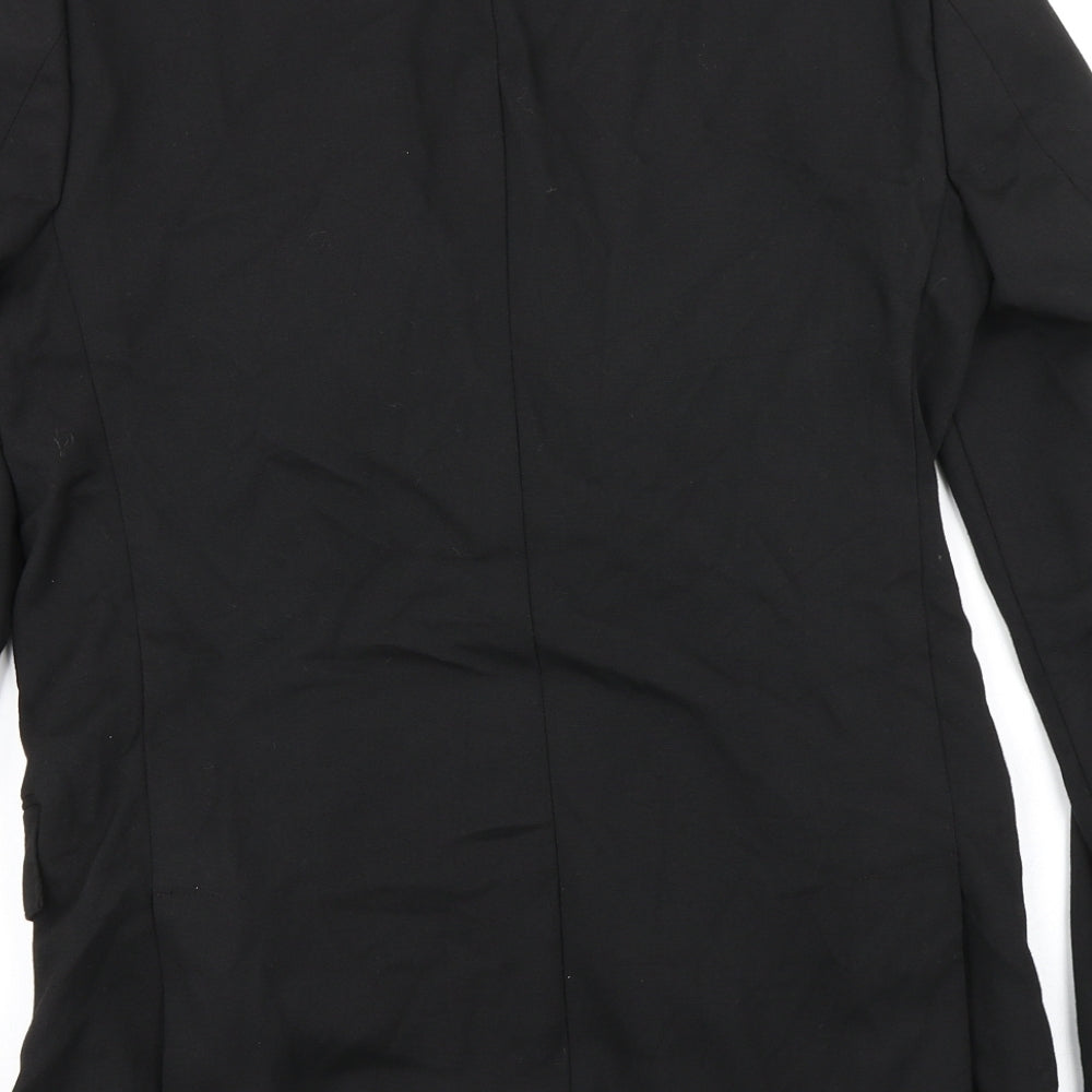 River Island Mens Black Jacket Blazer Size 38