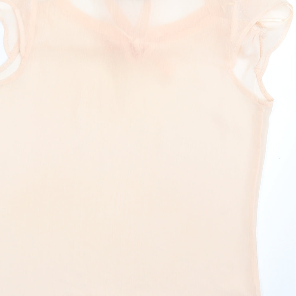 Atmosphere Womens Pink Basic Blouse Size 10