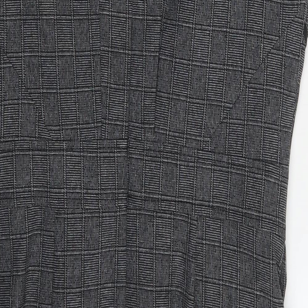 Atmosphere Womens Grey Check Fit & Flare Size 10