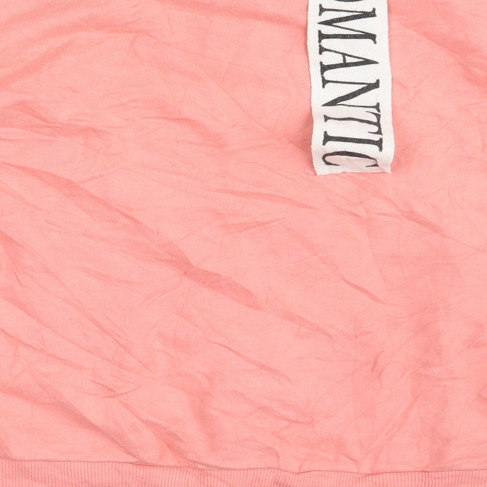 Topshop Womens Pink Pullover Jumper Size 12