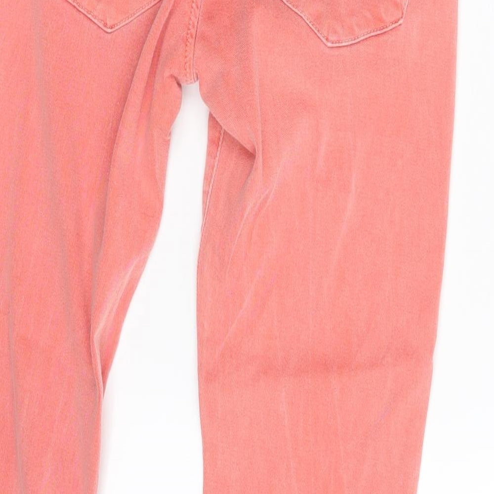 Hudson Girls Pink Denim Skinny Jeans One Size