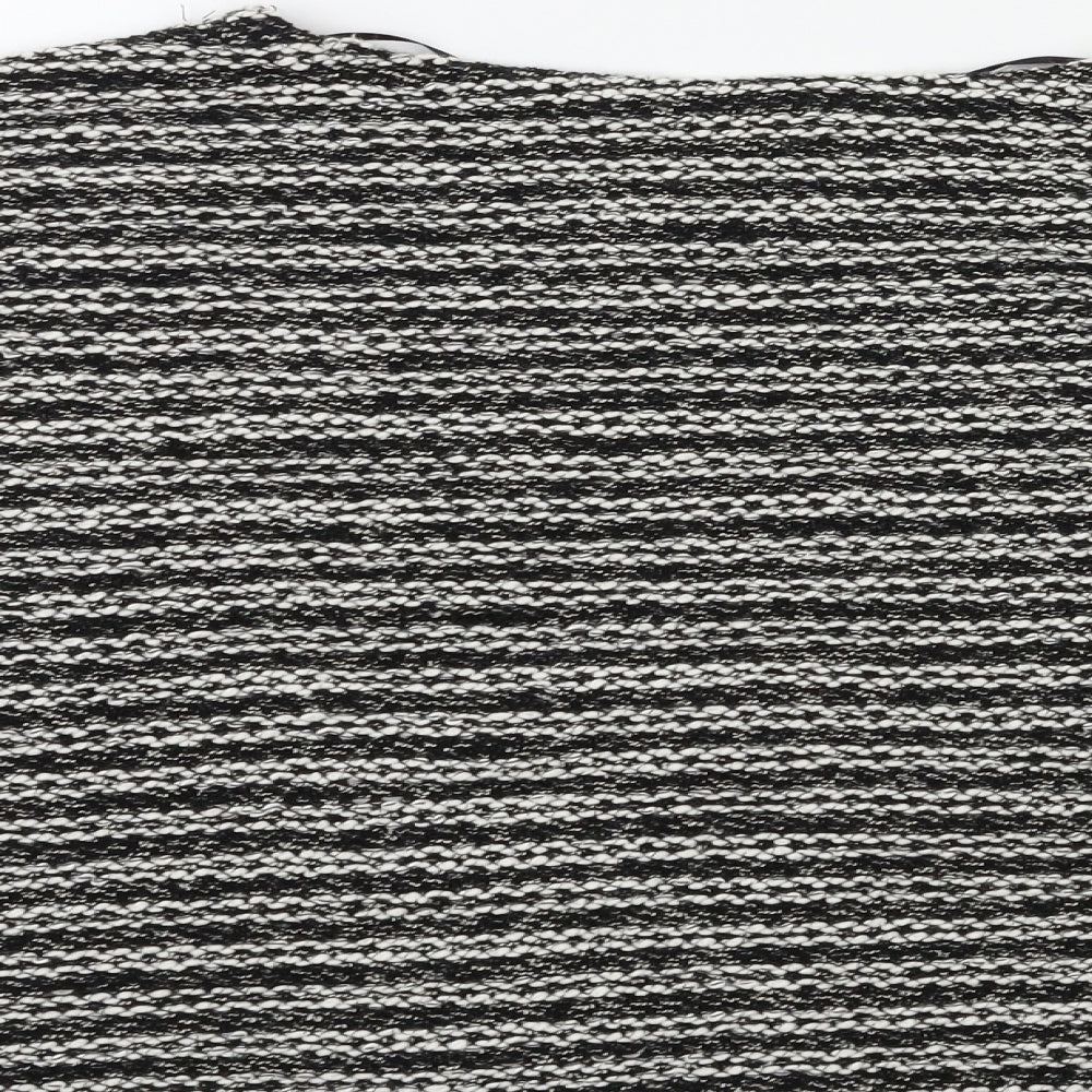 Atmosphere Womens Black Striped Knit Pullover Jumper Size S