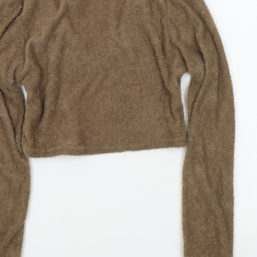 Missyempire Womens Brown Pullover Jumper Size 10