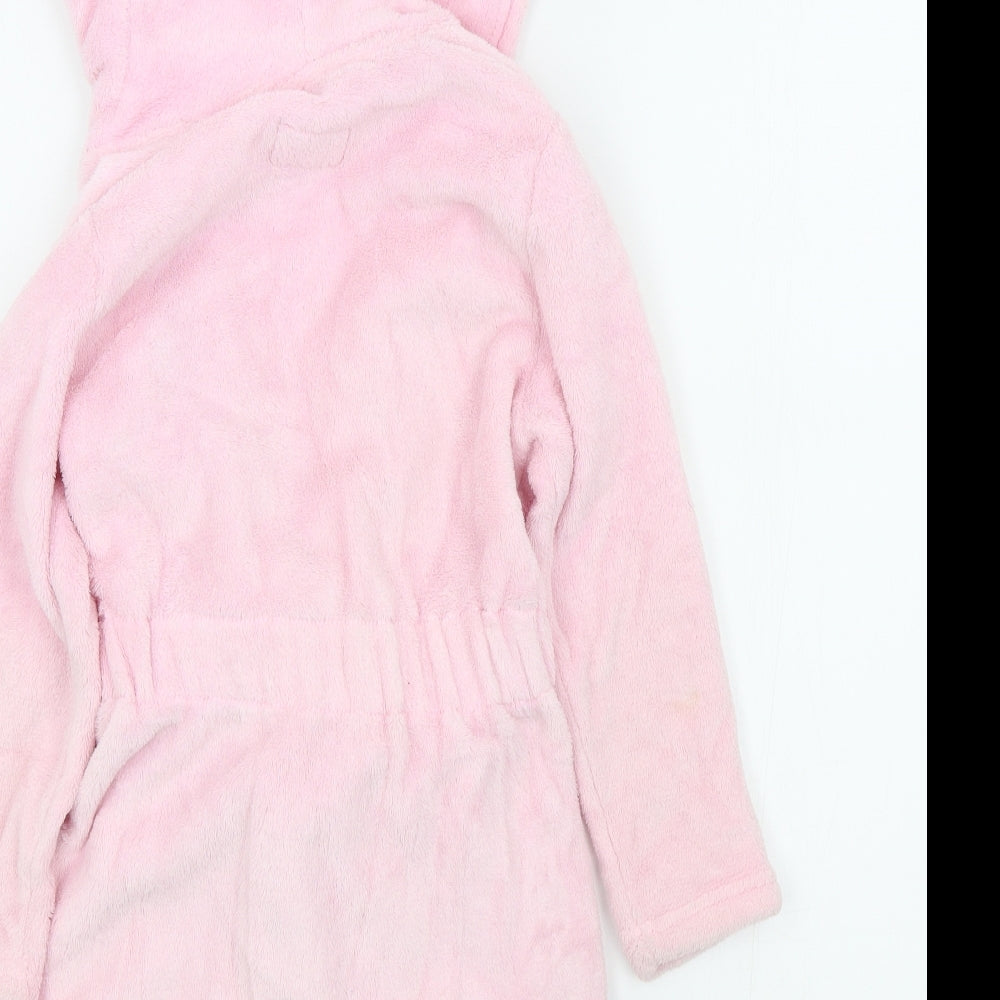 YD Girls Orange Colourblock Top Robe Size 5-6 Years