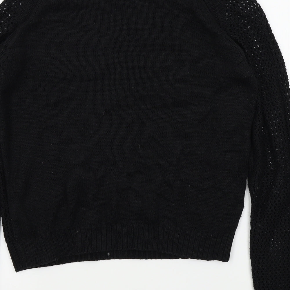 George Womens Black Pullover Jumper Size 8