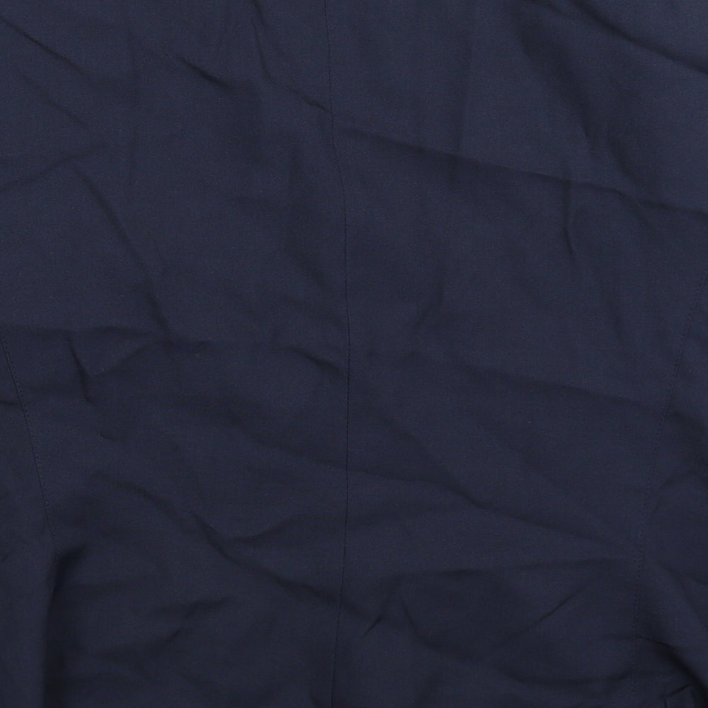 Morton Bernard Womens Blue Jacket Blazer Size 16