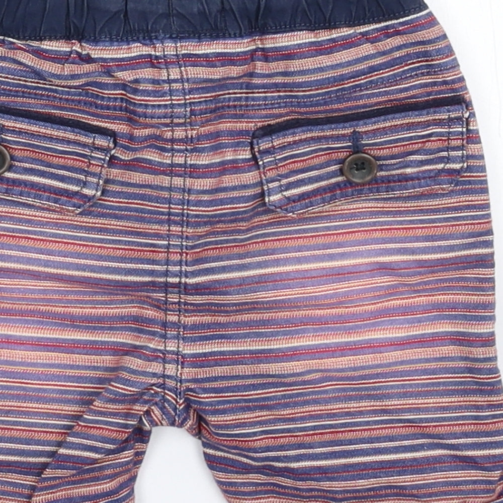Next Baby Multicoloured Striped Cropped Trousers Size 12-18 Months