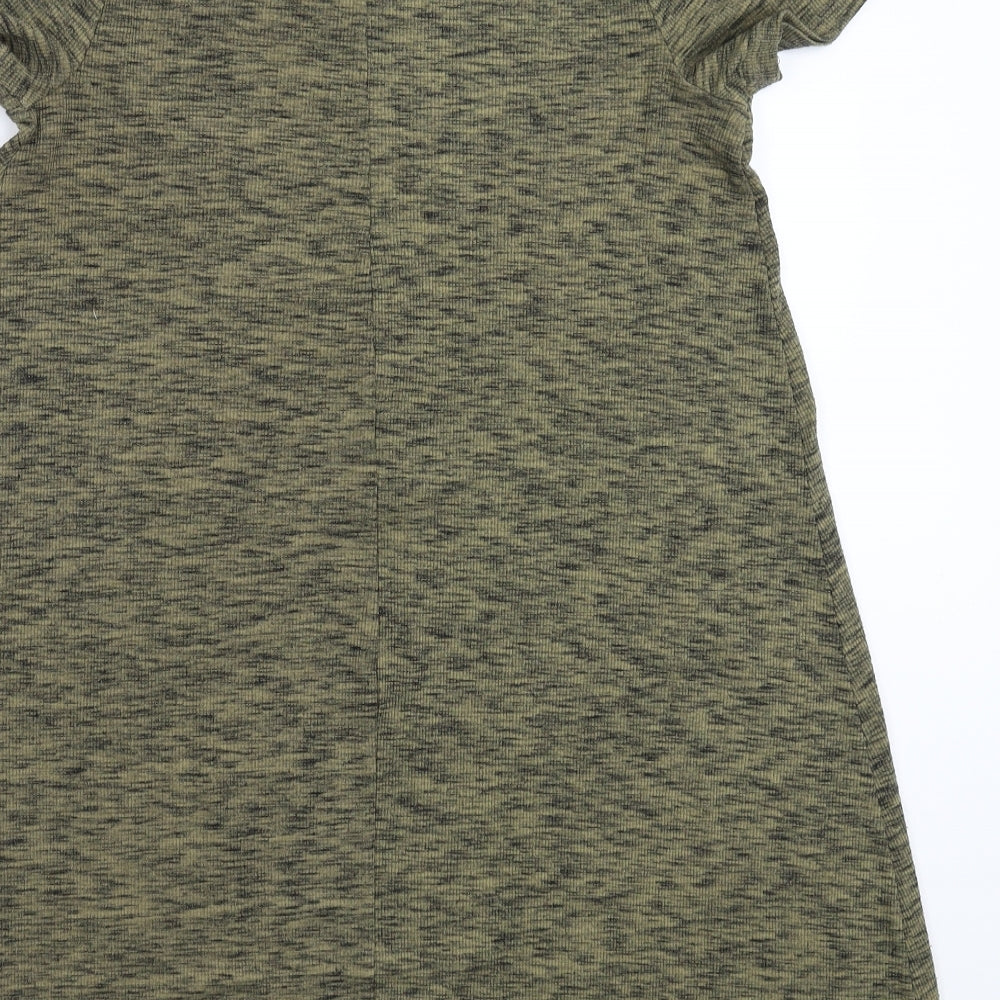 New Look Womens Green T-Shirt Dress Size 10
