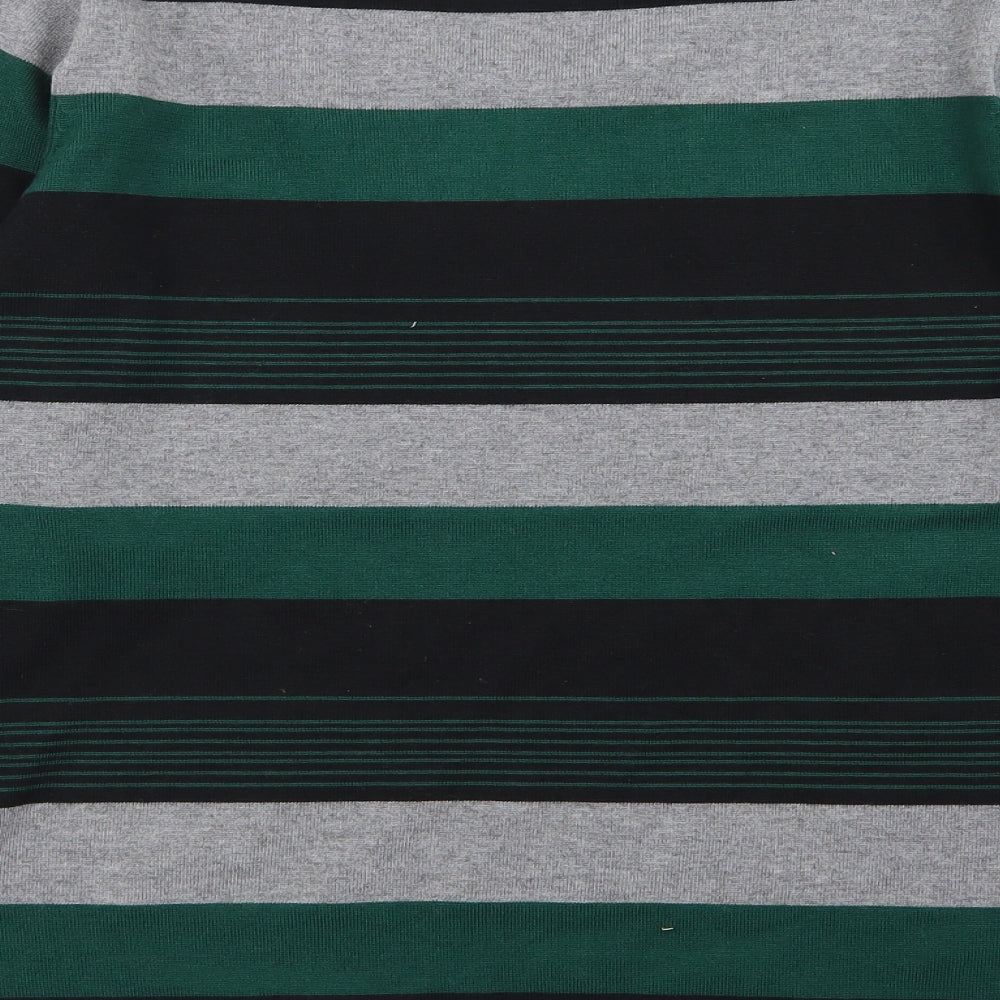 chianti Mens Multicoloured Striped Pullover Jumper Size L