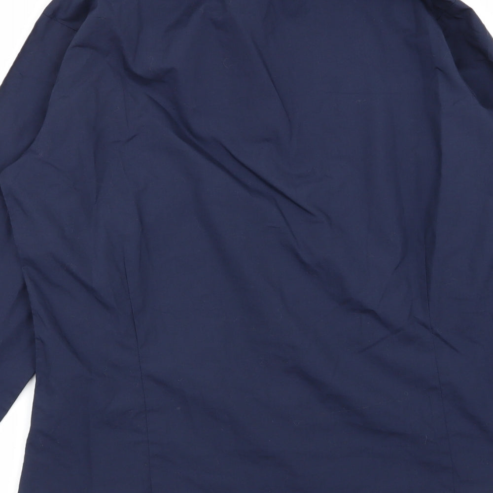 Premier Womens Blue Basic Button-Up Size 12