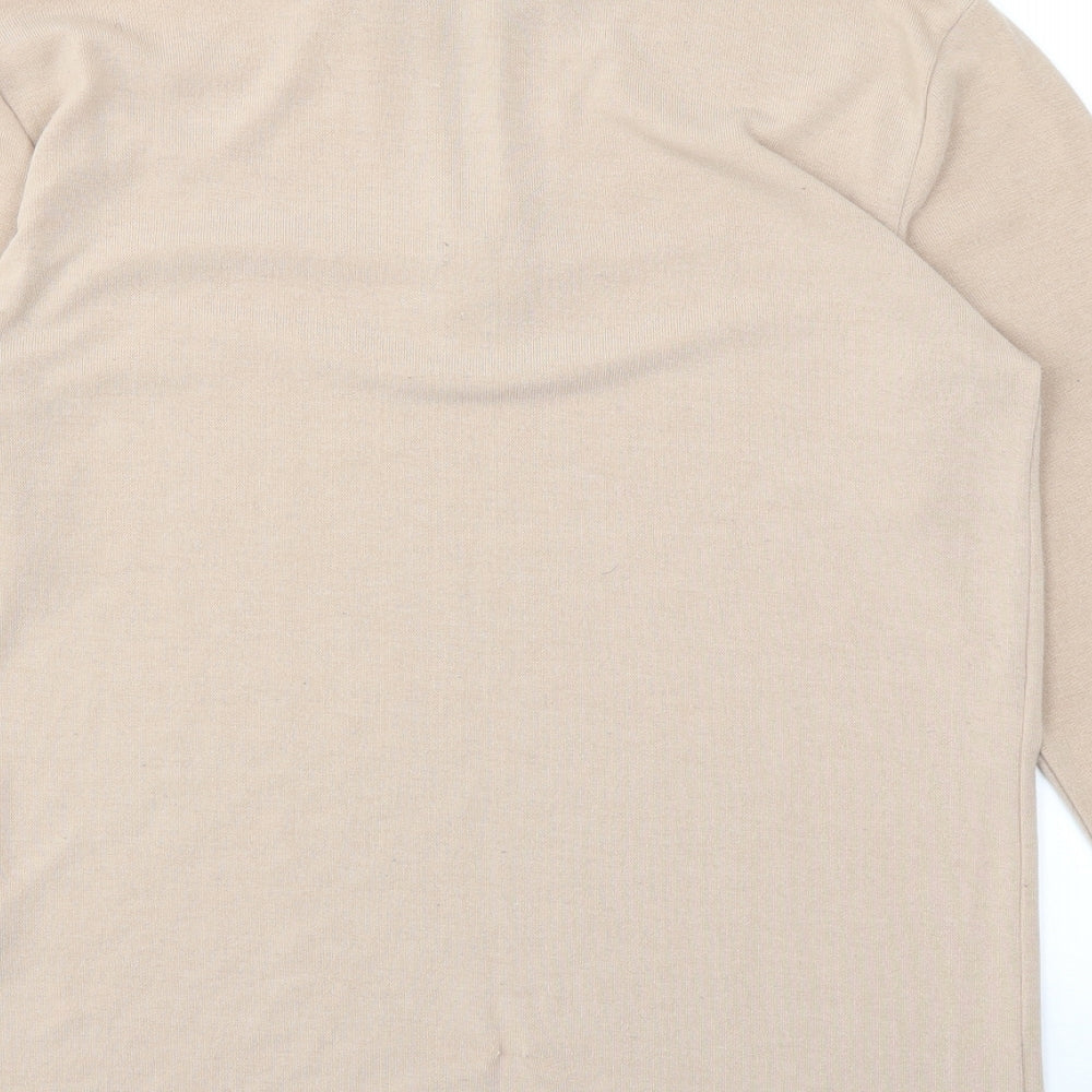 boohooMAN Mens Beige Pullover Sweatshirt Size M