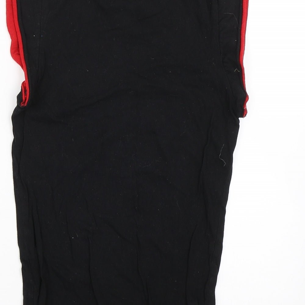 YD Girls Black Basic T-Shirt Size 9-10 Years - Tiger