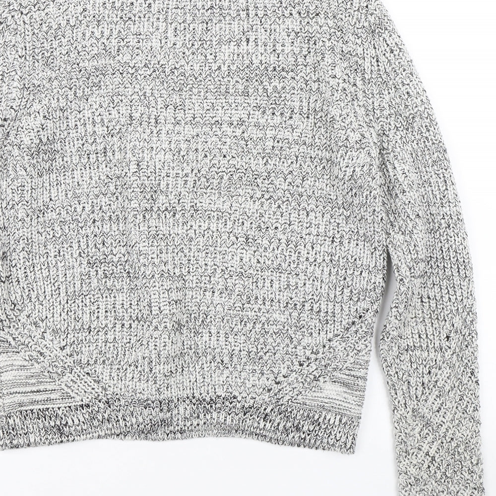 H&M Womens Grey Knit Pullover Jumper Size M