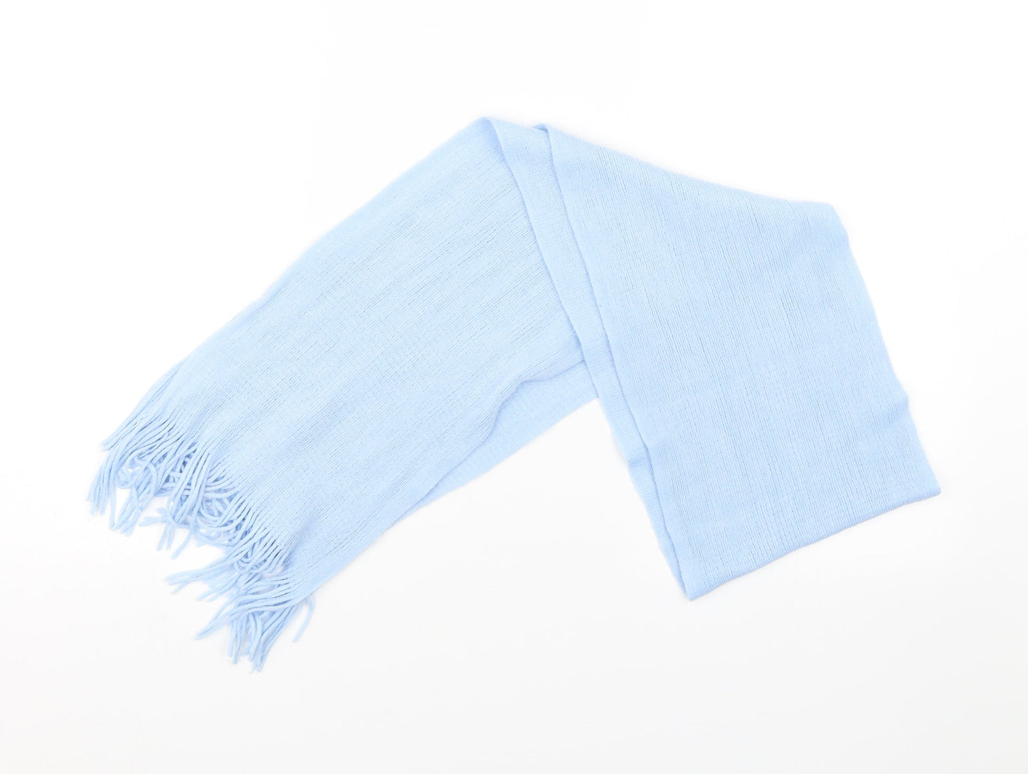 Preworn Womens Blue Knit Scarf