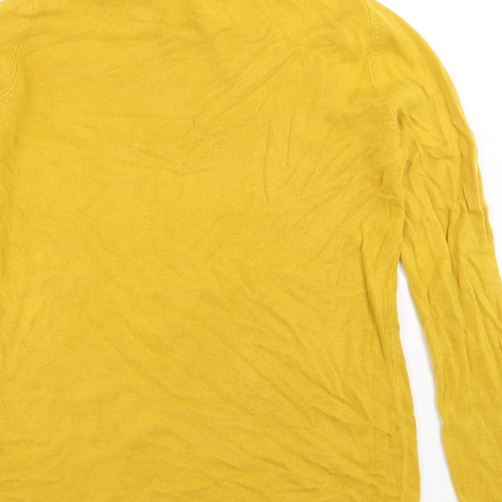 Bonmarché Womens Yellow Knit Pullover Jumper Size 12