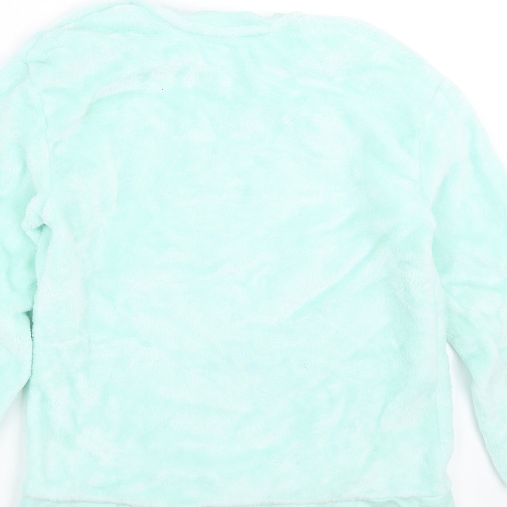 George Girls Green Solid Top Pyjama Top Size 9-10 Years - snooze