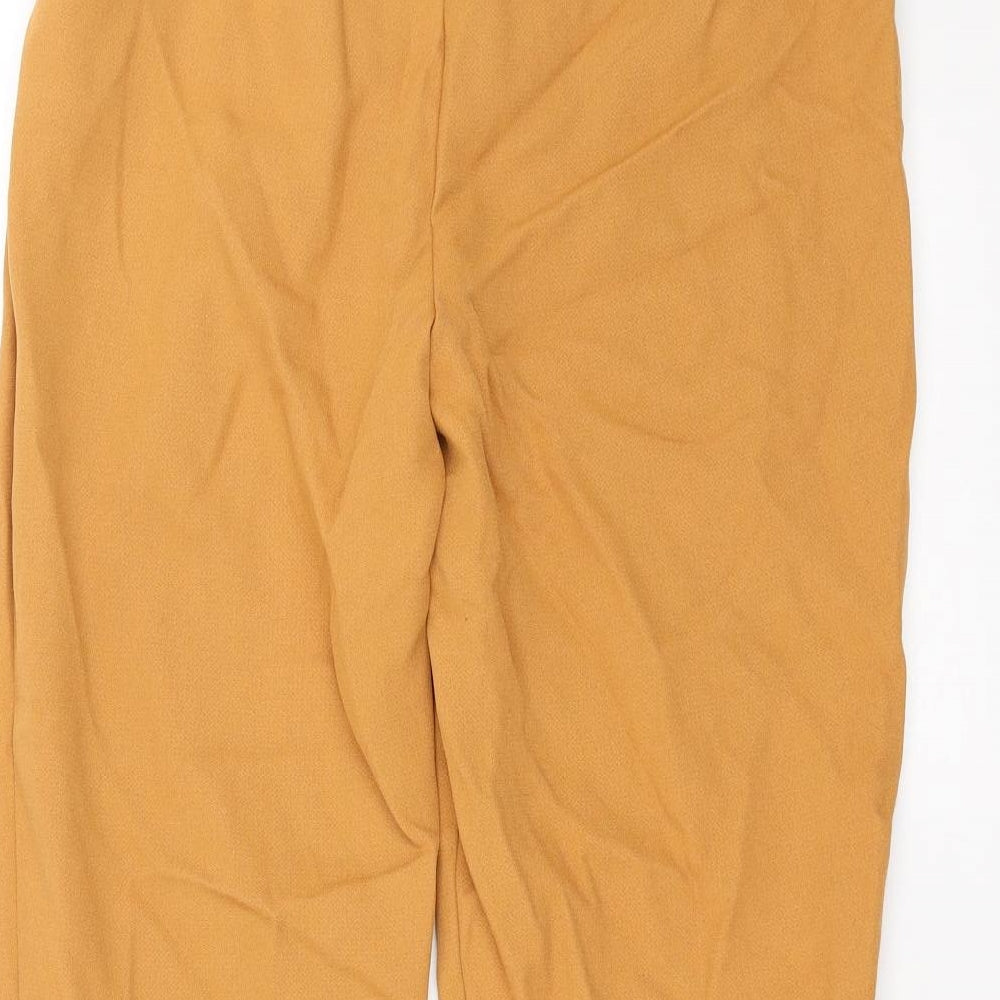 Missguided Womens Brown Trousers Size 8 L25 in