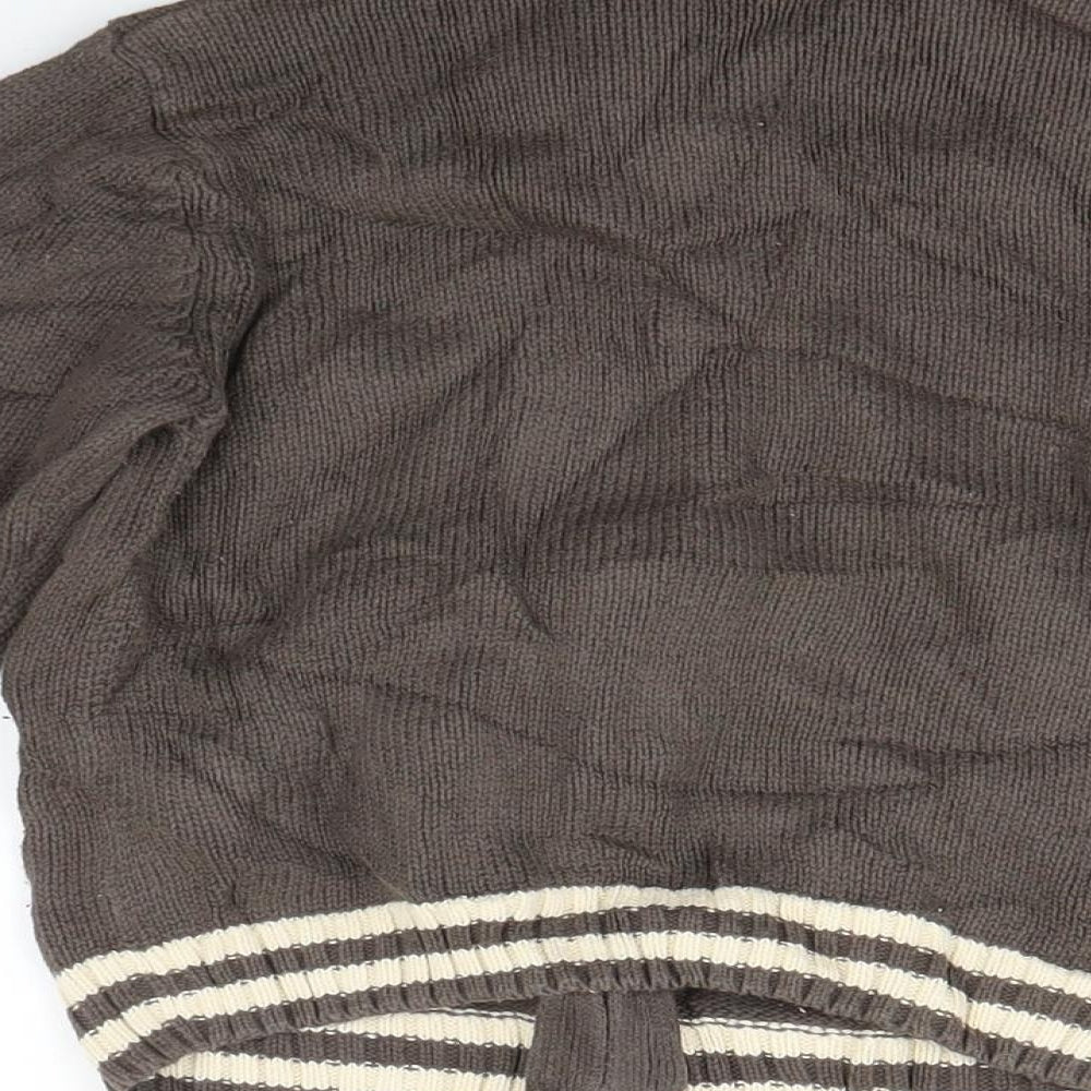 Cherokee Boys Brown Knit Cardigan Jumper Size 3 Years