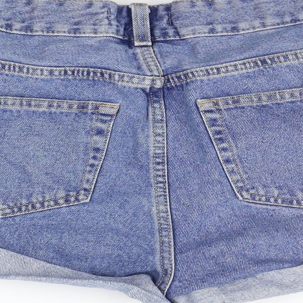 Denim & Co. Womens Blue Cut-Off Shorts Size 10